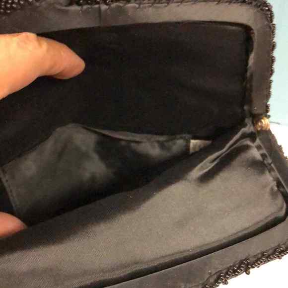 Hand beaded made in Hong Kong evening clutch bag 9"‎ x 8" - Picture 7 of 8